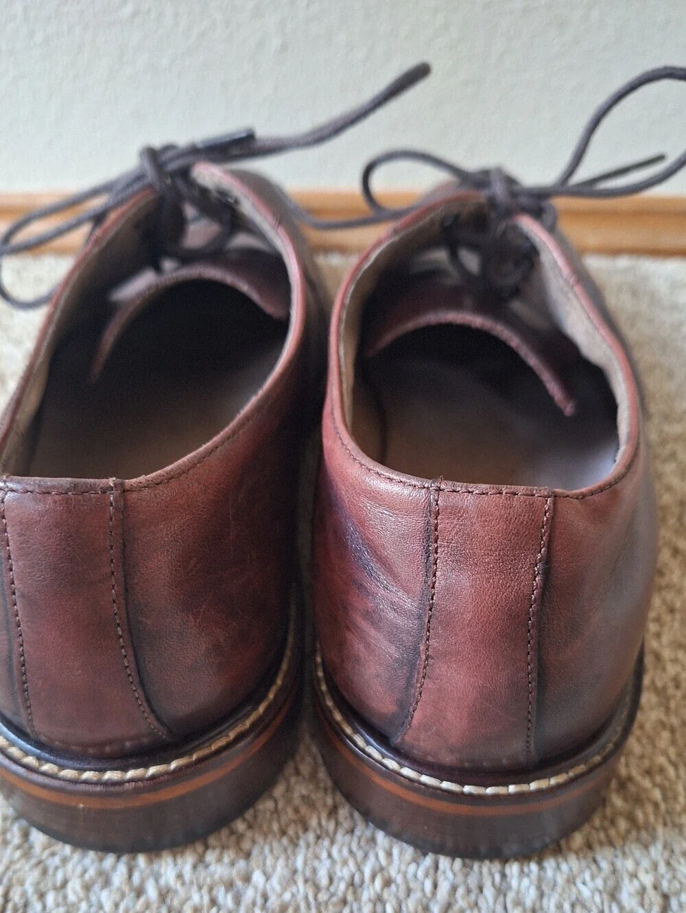 BANANA REPUBLIC Wingtip Brogue Dress Shoes Lace Up Leather Mens Size 10 M